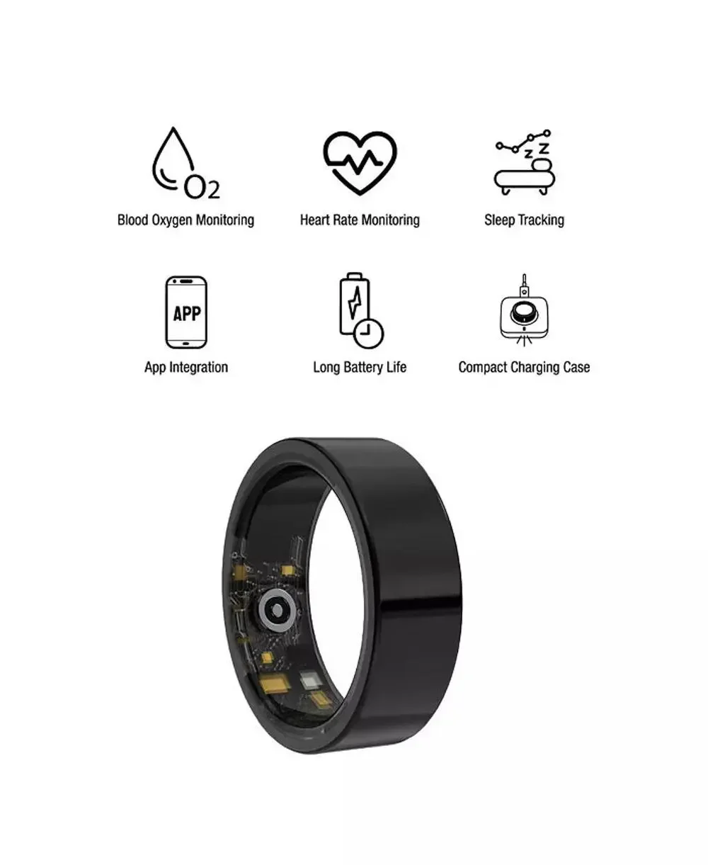 PurVolt Smart Ring Health Wellness Tracker Brown New